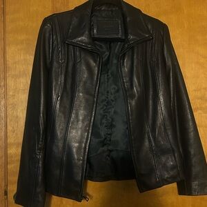 Avanti Classic Black Leather Jacket